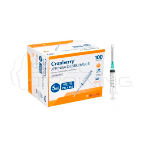 Jeringa desechable 5 ml 21G x 1 1/2 LL N - Imagen 1