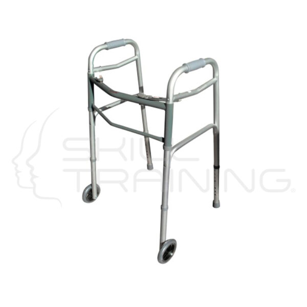 Andador de aluminio con ruedas - Imagen 1