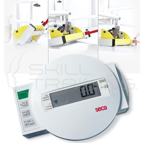 Balanza electrónica de cama y diálisis con carro de equipos - Imagen 1