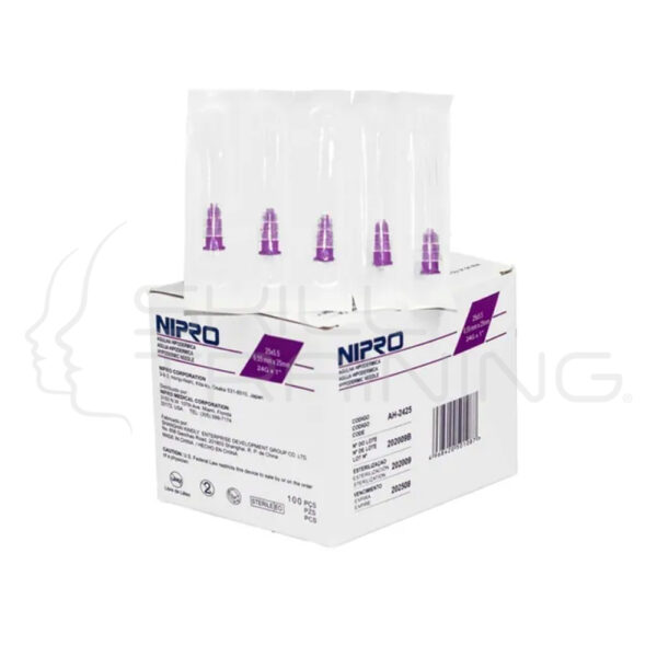 Aguja hipodérmica 24g X 1 Nipro (caja x 100 unidades) - Imagen 1