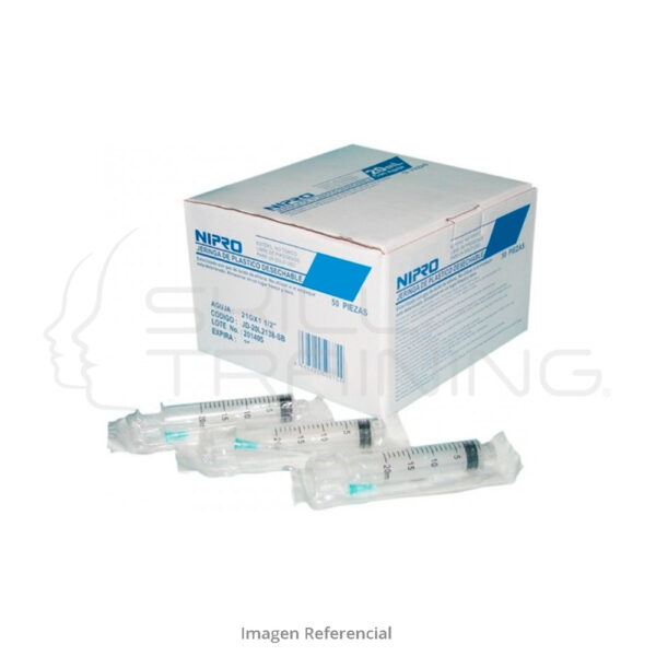 Jeringa hipodérmica 1 ml 25G 5/8 (caja x 100) - Imagen 1
