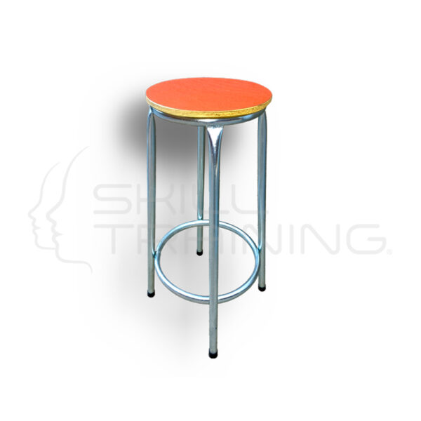 Piso 65 cm de Formica Naranja con Estructura Gris Mercurio - Imagen 1