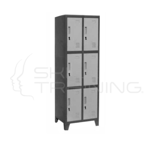 Locker Metalico 2 Cuerpos 06 Puertas - Imagen 1