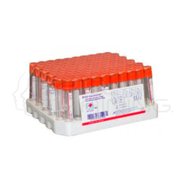 Tubo 10 ml Vacutainer Tapa Roja Activador de Coágulo - Imagen 1