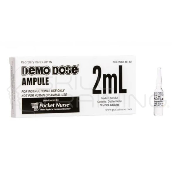 Demo Dose® 2 ml Clear Ampule (cajax10unid) - Imagen 1