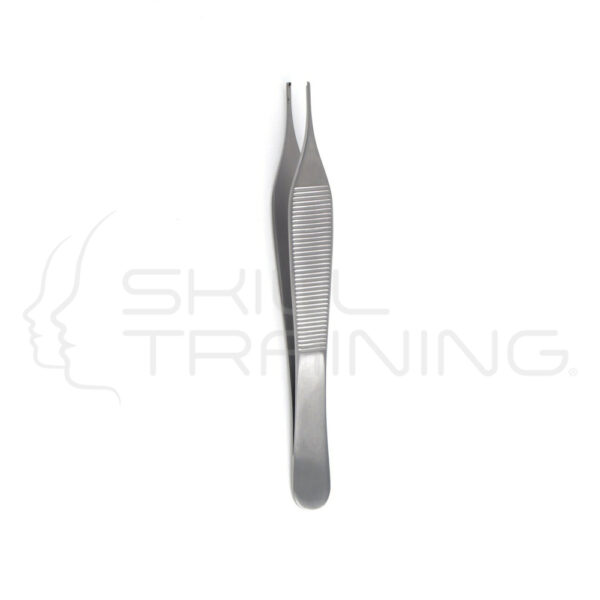 Adson Tissue Forcep 1x 2 Teeth 4.75 Straig - Imagen 1
