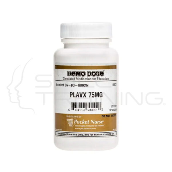 Demo Dose® Plavx 75 mg - 100 Pills/bottle - Imagen 1