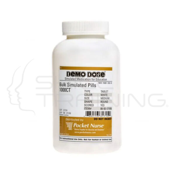 Demo Dose® Caplet White Large Oval Scored - Imagen 1