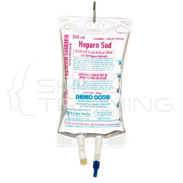 Demo Dose® Heparn Sod Premix 25,000 Units/250 - Imagen 1