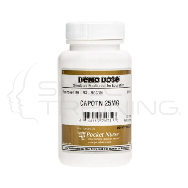 Demo Dose® Captoprl (capotn) 25 mg - 100/bottle - Imagen 1