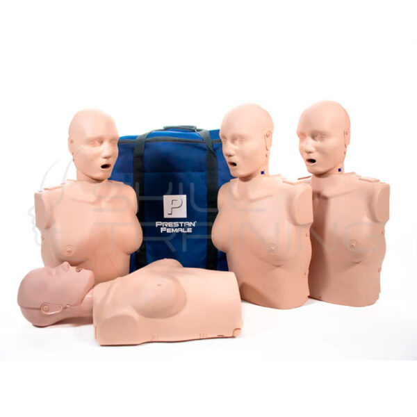 Torso Femenino Adulto RCP Prestan con Monitor de Ritmo de Compresión (pack de 4) - Imagen 1